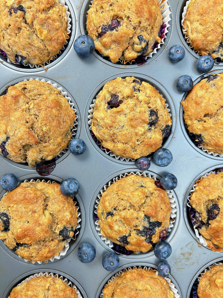 Banana Blueberry Oatmeal Muffins Christina Iaboni Healthy Living